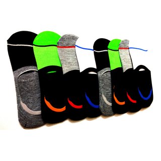 Premium Quality Cotton Loafer Athletic Socks (Multicolour) - Pack of 3