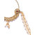 Zaveri Pearls Gold Tone Embellished With Pearls Chain Adjustable Nose Ring-ZPFK8227