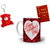 Fit2Gift Valentine Gift Hamper with Mug, Greeting Card and Teddy Keychain
