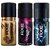 AXE DEODORANTS COMBO OF 3(150ML EACH)(FLAVOURS MAY VARY)