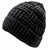 DELHITRADERSS Mens Winter Warm Knitting Hats Wool Baggy Slouchy Beanie Hat Cap(Black)