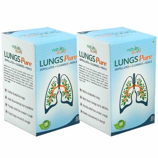 Nature Sure Lungs Pure Capsules for Men  Women  2 Packs (2 x60 Capsules)