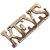 Kratidecor Designer Key Letter Shaped Brass Key Holder