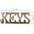 Kratidecor Designer Key Letter Shaped Brass Key Holder