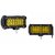 DELHITRADERSS Led Bar/Fog Light/Work Light Bar Yellow 24 LED 72 Watt Spot Beam Driving Lamp 2 Pc for Bikes and Cars