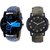 Loretta Set Of 2 Army  Classy Blue Watch Combo For Men