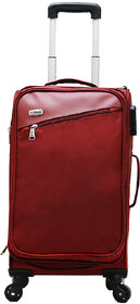 Timus Cameroon Plus 55 CM 4 Wheel Strolley Suitcase For Travel Cabin Luggage Trolley Bag (Red)