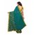 Indian Style Sarees New Arrivals Women's Green Georgette Printed Party Saree With Blouse Bollywood Latest Designer Saree