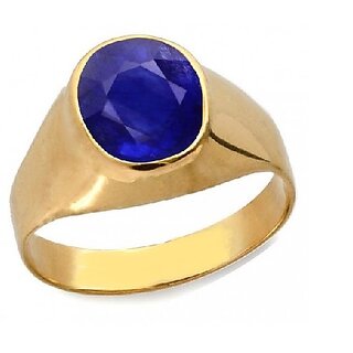                       Neelam Panchdhatu Ring 6.00 ratti blue sapphire stone ring 100 original Jaipur Gemstone                                              