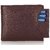 Bi-Fold Formal Plus Casual Brown Wallet for men, Separable card holder, Hand Made, Long Lasting Quality, Pure Leather (pu) (M-0012)