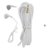 Earphone  (D1 White) Headphone  Universal of Smartphone