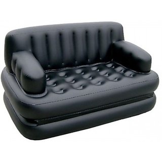 Skyshop - Original Classy Pvc 3 Seater Inflatable Sofa (Color - Black)
