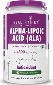HealthyHey Nutrition  Alpha Lipoic Acid  ALA 60 Veg Capsules