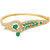 Voylla Green CZ Curvy Bracelet