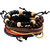 Dare by Voylla Rugged Beads and Leather Bracelet Set Of 5
