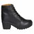 Ethics Premium Faux Leather Black High Ankle Casual Stylish Boot For Women's (36 EU)