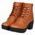 Ethics Premium Faux Leather Tan High Ankle Casual Stylish Boot For Women's (36 EU)