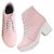 Ethics Premium Faux Leather Pink High Ankle Casual Stylish Boot For Women's (36 EU)