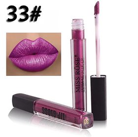Miss Rose Matte Liquid Lipstick Metallic look  Color Waterproof Long Lasting Hot Sexy Color Lip Gloss