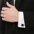 Lucky Jewellery Unique Black Color Silver Plated Office Formal Wedding Partywear Shirt Suit Blazer Cufflinks Pair Set For Men (225-M4C4-CRM7220-BL-S)