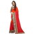 Florence Red Georgette Embroidered Saree with Blouse
