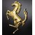 DELHITRADERSS 3D Metal Chrome Grille Golden Badge Car Decal Logo Badge