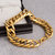 Dare by Voylla Solid Gold Plated Men's Curb Link Bracelet