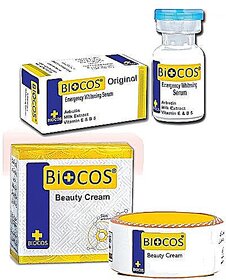 Biocos Beauty Cream With Biocos Emergency Whitening Serum