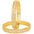 Voylla Fashionable Gold Kada with Fine CZ Embellishment
