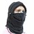 Wowobjects 1Pc 6 in 1 Multi-Function Thermal Fleece Balaclava Face Mask Black