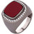 Dare by Voylla Milestone Black Rhodium Red Stone Ring