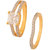 Voylla Yellow Gold Ring In Combo Set For Women