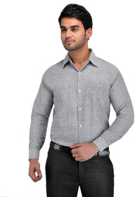 Riag Men's Grey Formal Shirts
