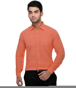 Riag Men's Orange Formal Shirts