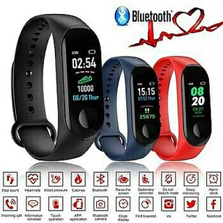 Unik Health Bracelet and Activity Tracker Heart Rate Monitor Band M3 Plus  Smart Fitness Band Black Strap Size  Free Size  Amazonin Electronics