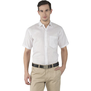 Riag Men's White Formal Shirts