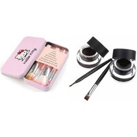 Hello Kitty Soft Makeup Brush Set  (Pack of 7) and music flower  COMBO