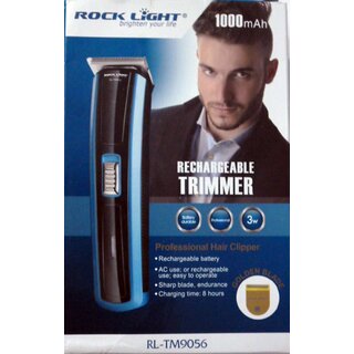 ROCK LIGHT RL TM--9056 HAIR RECHARGEABLE TRIMMER GOLDEN BLADE 1000 MAH