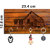 Studio Shubham vintage home wooden key holder(23.4cmx12.8cmx3cm)
