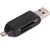 Oxza USB 2.0 + Micro USB OTG SD T-Flash Adapter for Cell Phone PC Card Reader  (Black)