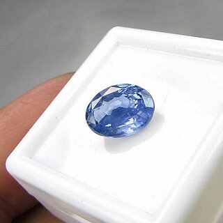                       Natural Blue Sapphire 7.25 ratti lab certified  effective stone original Jaipur Gemstone                                              