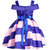 Style Founder Collection Stylish Girl Stripes Blue  Pink Kids Dress