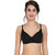 RFW Women's Cotton Casual Full Coverage Non Padded Non-Wired  Solid Bra Black Colour