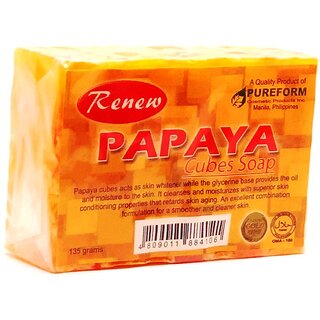                       Renew Papaya Cubes Soap (135g).                                              