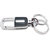 KD COLLECTIONS Double Ring Metal Hook Keychain for Bike  Cars-Silver Black