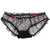 Lace Transparent Thong See-through Underwear Net Panties Black