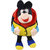 Cute Mickey mouse teddy Soft Synthetic Backpack kids school bag for Travel Multi Color Size 35x28x6 cm Unisex Kids for 2