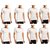 (PACK OF 10) Premium Men Cotton Half Sleeve Vests - WHITE - RNS