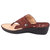 Dr.Scholls Women's Premium Leather Brown Slippers