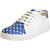 Fausto Women's Blue Dotted Sneakers Casual Shoes